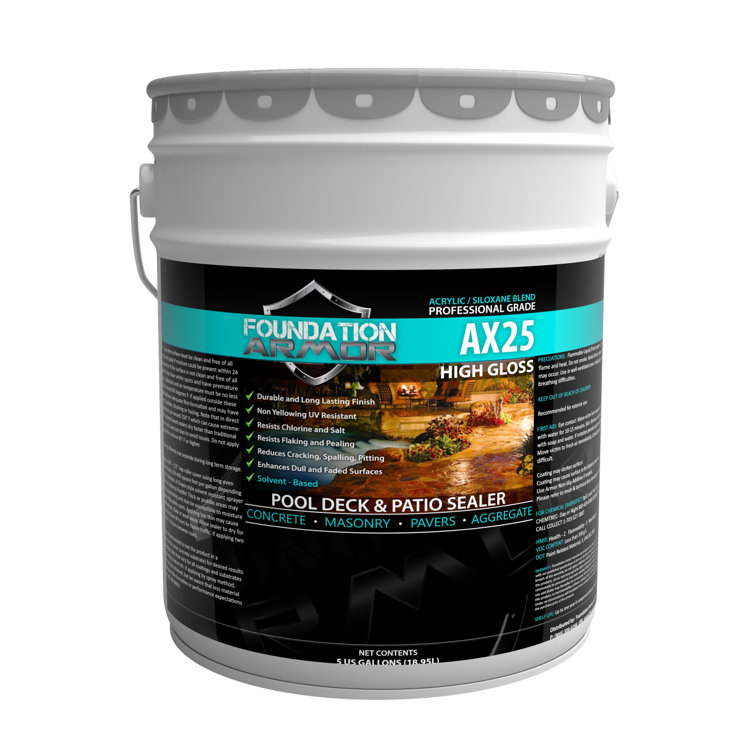 Foundation Armor 5 GAL Armor AX25 ProGrade Siloxane Infused Solvent